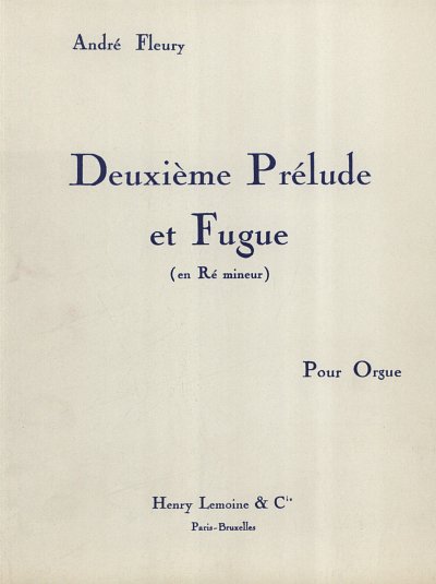 A. Fleury: Prélude n°2 et Fugue, Org