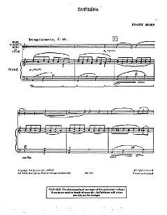 E. Baker: Cantilena For Clarinet And Piano