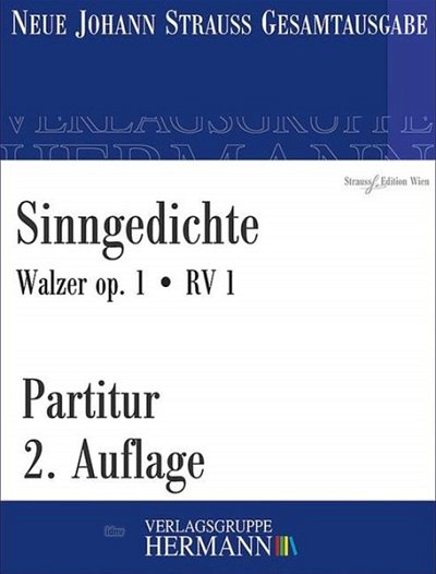J. Strauß (Sohn): Sinngedichte Op. 1 RV 1, Sinfo (Part.)