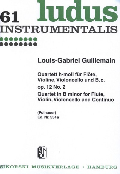L. Guillemain y otros.: Quartett für Flöte, Violine, Violoncello und B.c. h-Moll op. 12/2