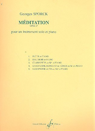 Meditation Opus 37, KlarKlv (KlavpaSt)