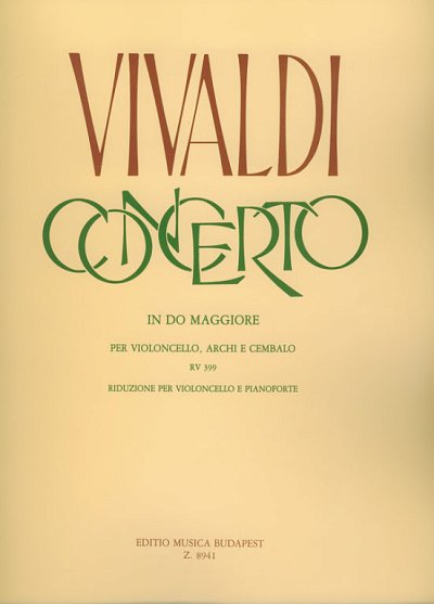 A. Vivaldi: Concerto in do maggiore RV 399, VcStrCemb (KASt)