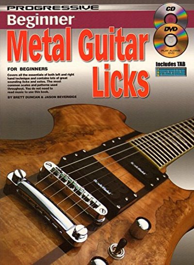 Progressive Beginner Metal Guitar Licks, Git (+CD+DVD)