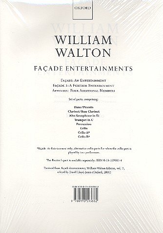 W. Walton: Facade Entertainments (Stsatz)