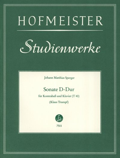 J.M. Sperger: Sonate D-Dur, KbKlav