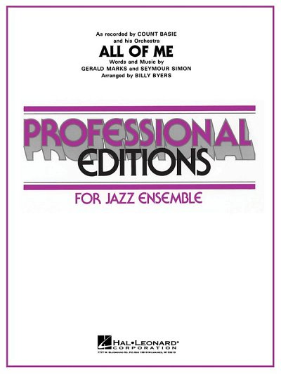 C. Basie: All Of Me , Jazzens (Pa+St)