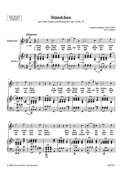DL: J. Brahms: Staendchen aus 
