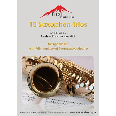 G. Banco: 10 Saxophon-Trios op. 206, 3Sax (Pa+St)