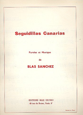 Seguidillas Canarias Chant, GesKlav