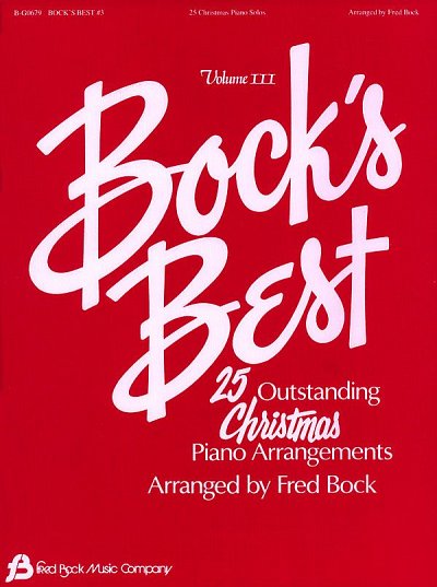 F. Bock: Bock´s Best Vol 3 25 Christmas Piano Solos, Klav