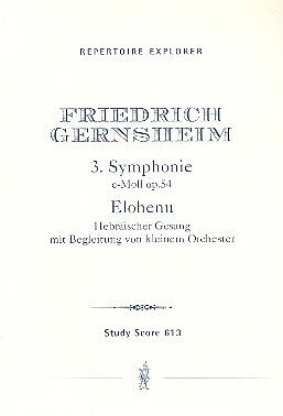 F. Gernsheim: Sinfonie c-Moll Nr.3 op.54  und