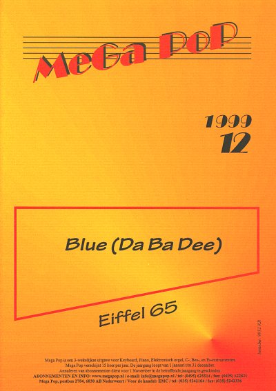 Eiffel 65: Blue (Da Ba Dee)