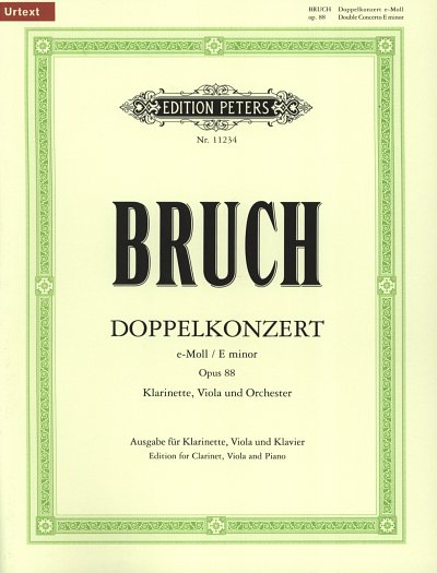 M. Bruch: Doppelkonzert für Klarinet, KlarVlaOrch (KlavpaSt)