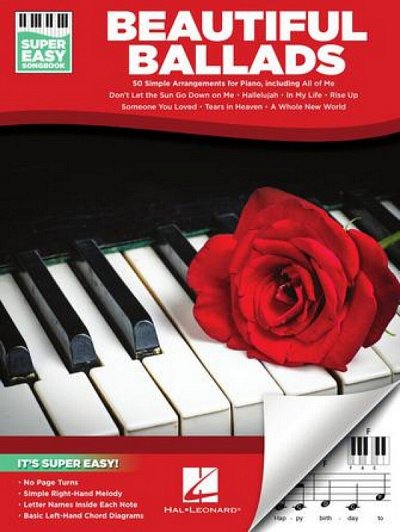 Beautiful Ballads - Super Easy Songbook, Klav