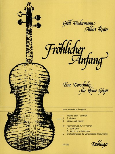 B.G.R. Albert: Froehlicher Anfang, 2Vl (Sppart)