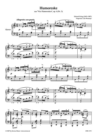 DL: E. Grieg: Humoreske C-Dur aus 