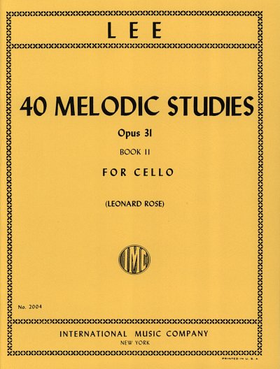 Studi Melodici Op. 31 Vol. 2 (Rose), Vc