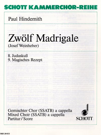P. Hindemith: Zwölf Madrigale 3