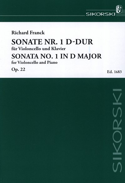 Franck Richard: Sonate 1 D-Dur Op 22 Klassik Edition