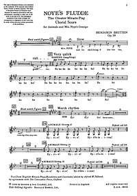 B. Britten: Noye'S Fludde, Op. 59 (Bu)