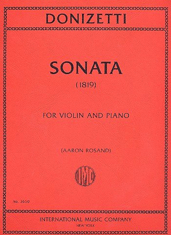 G. Donizetti: Sonata (1819), VlKlav (KlavpaSt)