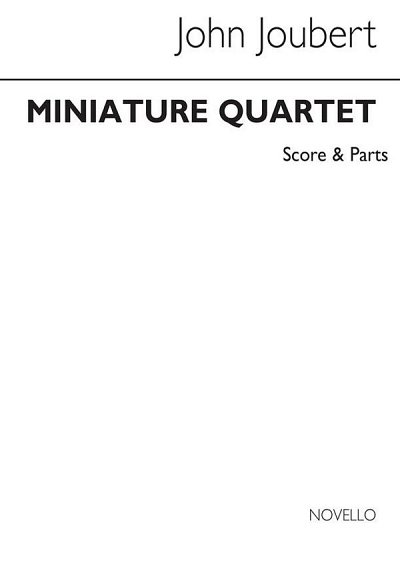 J. Joubert: Miniature String Quartet Op10, 2VlVaVc (Pa+St)