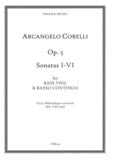 A. Corelli: Sechs Sonaten 'da chiesa' op. 5/1, VdgBc (Pa+St)