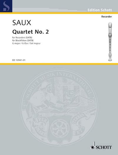 Saux, Gaston: Quartet No. 2 G Major