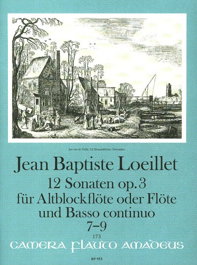 J. Loeillet de Gant: 12 Sonaten op. 3/, Ablf/FlBc (KlavpaSt)