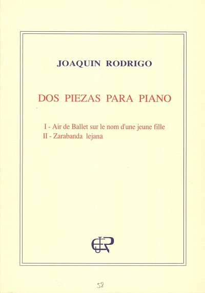 AQ: J. Rodrigo: 2 Piezas Para Piano (B-Ware)