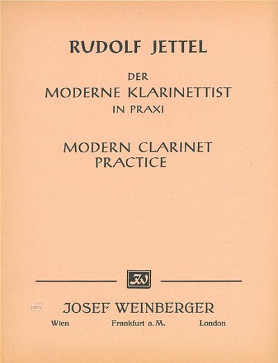 R. Jettel: Der moderne Klarinettist in praxi 3, 3Klar
