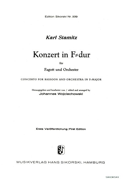 C. Stamitz: Konzert für Fagott und Orchester , FagOrch (Str)