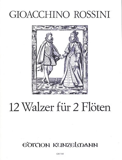 G. Rossini: 12 Walzer für 2 Flöten, 2Fl (Sppa)