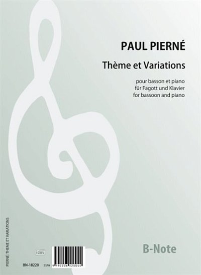 Pierné, Paul (1874-1952): Thema und Variationen für Fagott und Klavier