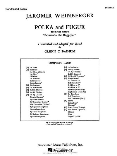 J. Weinberger: Polka and Fugue from Schwanda,, Blaso (Part.)