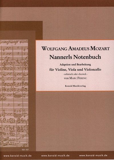W.A. Mozart: Nannerls Notenbuch, VlVlaVc (Pa+St)