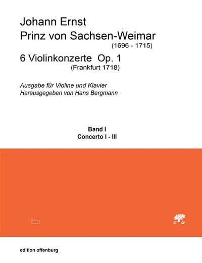 H. Bergmann,: 6 Violinkonzerte op. 1/ 1, VlKlav (KlavpaSt)