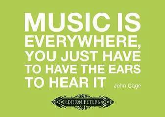 J. Cage: Postkarte - Music Is Everywhere