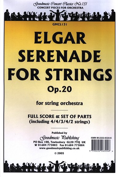 E. Elgar: Serenade For Strings In E Minor Op.2, Stro (Pa+St)
