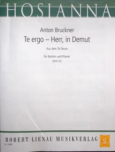 A. Bruckner: Te ergo - Herr, in Demut, GesBrKlav (KA)