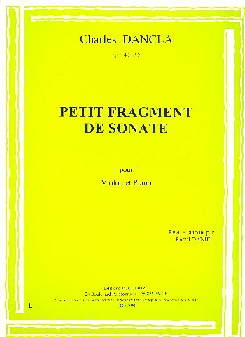 C. Dancla: Petit fragment de sonate, VlKlav (KlavpaSt)