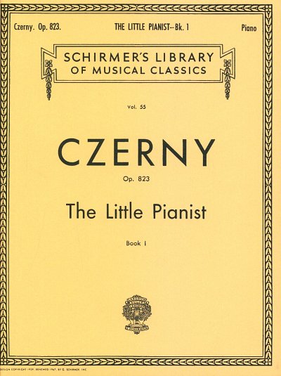 C. Czerny: Little Pianist, Op. 823 - Book 1, Klav