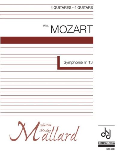 W.A. Mozart: Symphonie no. 13 (Pa+St)