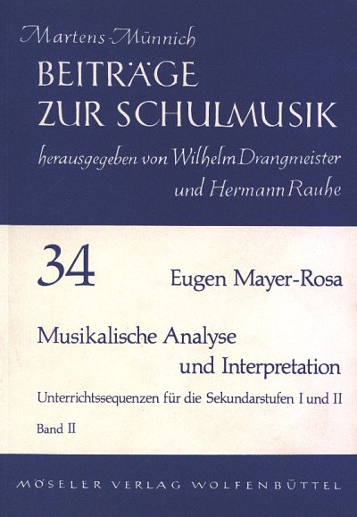 E. Mayer-Rosa: Musikalische Analyse und Interpretation  (Bu)