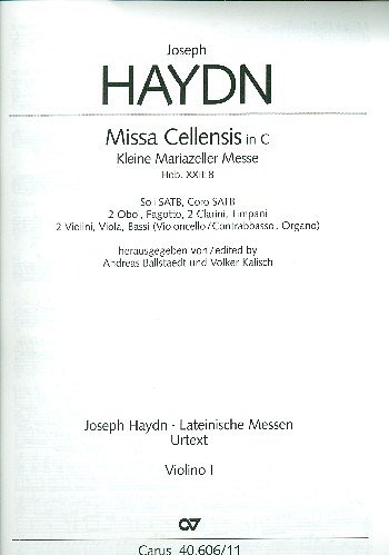 J. Haydn: Missa Cellensis in C, GesGchOrchOr (Vl1)