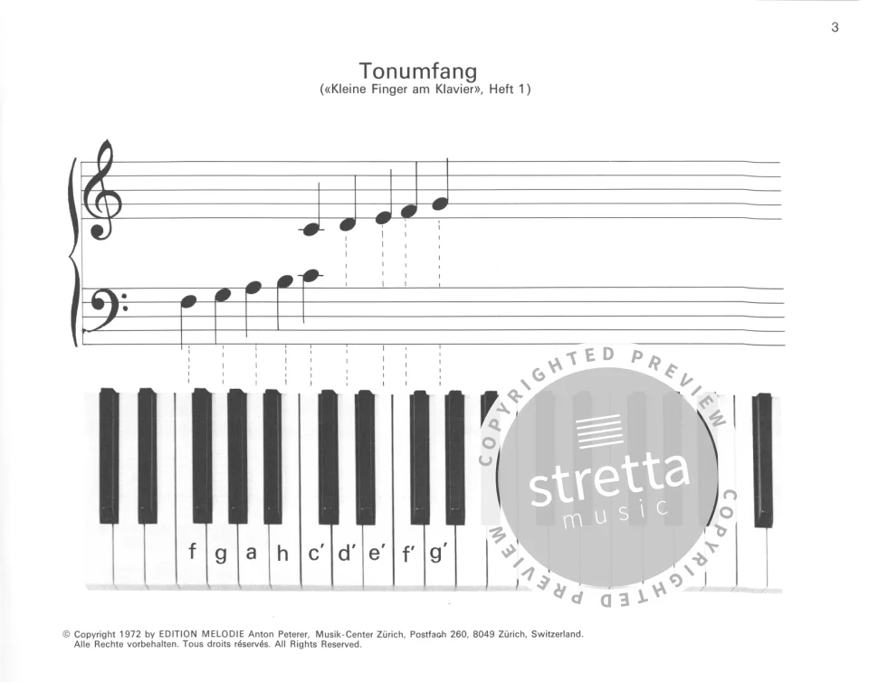 H. Bodenmann: Kleine Finger am Klavier 1, Klav (1)