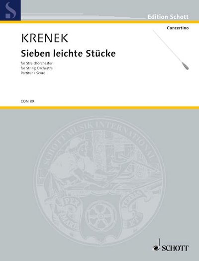 DL: E. Krenek: Sieben leichte Stücke, Stro (Part.)