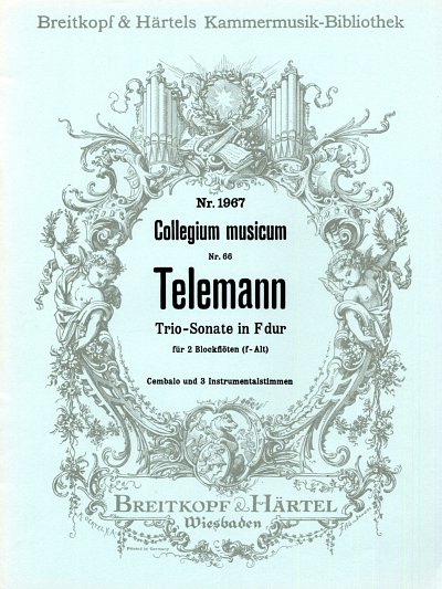 G.P. Telemann: Triosonate F-dur, 2AblfBc (Pa+St)