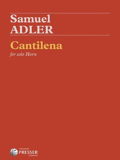 S. Adler: Cantilena