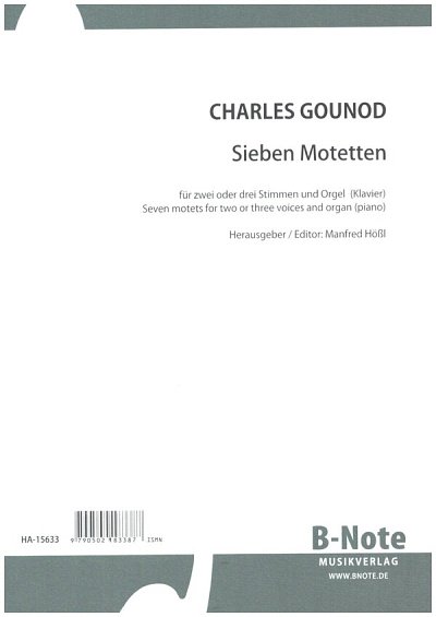 C. Gounod: Sieben Motetten für 2 und 3 Stim, Gch3Org (Part.)